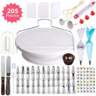 205 in 1 Cake Decorating Turntable Set Cake Decorating Mouth Baking Utensils - DealBuddy