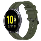 20mm Concave Striped Slicone Watch Band, For Samsung Galaxy Watch Active 2 40mm, For Samsung Galaxy Watch Active 2 44mm, For Samsung Galaxy Watch 42mm, For Samsung Galaxy Watch 6 44mm - DealBuddy