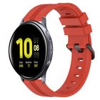 20mm Concave Striped Slicone Watch Band, For Samsung Galaxy Watch Active 2 40mm, For Samsung Galaxy Watch Active 2 44mm, For Samsung Galaxy Watch 42mm, For Samsung Galaxy Watch 6 44mm - DealBuddy