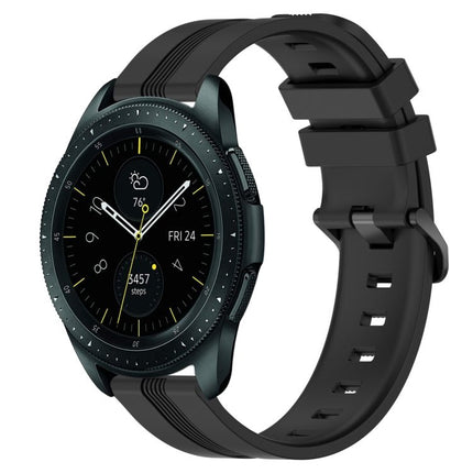 20mm Concave Striped Slicone Watch Band, For Samsung Galaxy Watch Active 2 40mm, For Samsung Galaxy Watch Active 2 44mm, For Samsung Galaxy Watch 42mm, For Samsung Galaxy Watch 6 44mm - DealBuddy