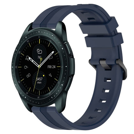 20mm Concave Striped Slicone Watch Band, For Samsung Galaxy Watch Active 2 40mm, For Samsung Galaxy Watch Active 2 44mm, For Samsung Galaxy Watch 42mm, For Samsung Galaxy Watch 6 44mm - DealBuddy