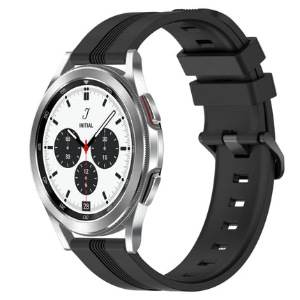20mm Concave Striped Slicone Watch Band, For Samsung Galaxy Watch4 44mm, For Samsung Galaxy Watch4 40mm, For Samsung Galaxy Watch 4 Classic 42mm, For Samsung Galaxy Watch 4 Classic 46mm - DealBuddy