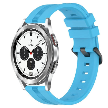 20mm Concave Striped Slicone Watch Band, For Samsung Galaxy Watch4 44mm, For Samsung Galaxy Watch4 40mm, For Samsung Galaxy Watch 4 Classic 42mm, For Samsung Galaxy Watch 4 Classic 46mm - DealBuddy