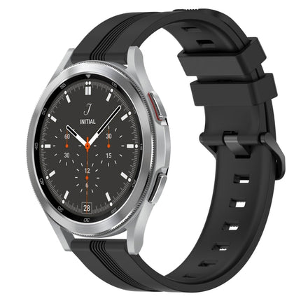 20mm Concave Striped Slicone Watch Band, For Samsung Galaxy Watch4 44mm, For Samsung Galaxy Watch4 40mm, For Samsung Galaxy Watch 4 Classic 42mm, For Samsung Galaxy Watch 4 Classic 46mm - DealBuddy