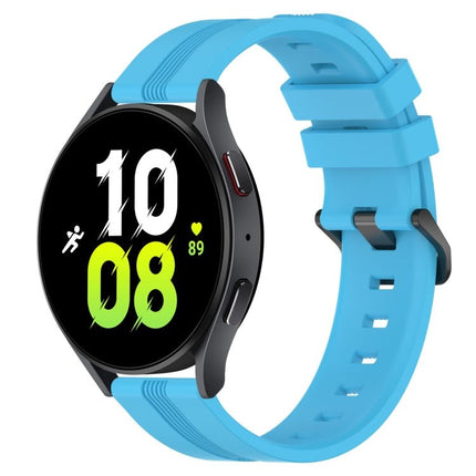 20mm Concave Striped Slicone Watch Band, For Samsung Galaxy Watch5 44mm, For Samsung Galaxy Watch 6 Classic 47mm, For Samsung Galaxy Watch5 40mm, For Samsung Galaxy Watch5 Pro 45mm - DealBuddy