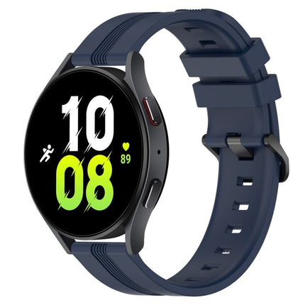 20mm Concave Striped Slicone Watch Band, For Samsung Galaxy Watch5 44mm, For Samsung Galaxy Watch 6 Classic 47mm, For Samsung Galaxy Watch5 40mm, For Samsung Galaxy Watch5 Pro 45mm - DealBuddy