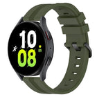 20mm Concave Striped Slicone Watch Band, For Samsung Galaxy Watch5 44mm, For Samsung Galaxy Watch 6 Classic 47mm, For Samsung Galaxy Watch5 40mm, For Samsung Galaxy Watch5 Pro 45mm - DealBuddy