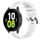 20mm Concave Striped Slicone Watch Band, For Samsung Galaxy Watch5 44mm, For Samsung Galaxy Watch 6 Classic 47mm, For Samsung Galaxy Watch5 40mm, For Samsung Galaxy Watch5 Pro 45mm - DealBuddy