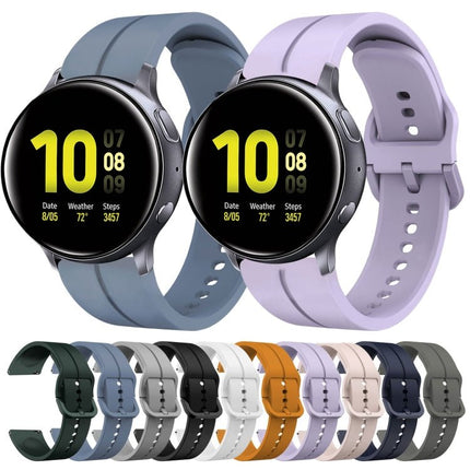 20mm Loop Silicone Watch Band, For Samsung Galaxy Watch Active 2 40mm, For Samsung Galaxy Watch Active 2 44mm, For Samsung Galaxy Watch 42mm, For Samsung Galaxy Watch 6 44mm - DealBuddy