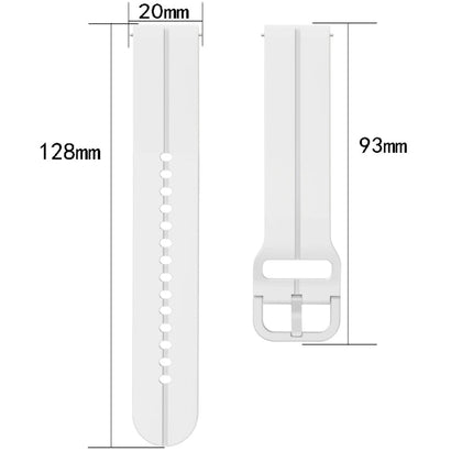 20mm Loop Silicone Watch Band, For Samsung Galaxy Watch4 44mm, For Samsung Galaxy Watch4 40mm, For Samsung Galaxy Watch 4 Classic 42mm, For Samsung Galaxy Watch 4 Classic 46mm - DealBuddy