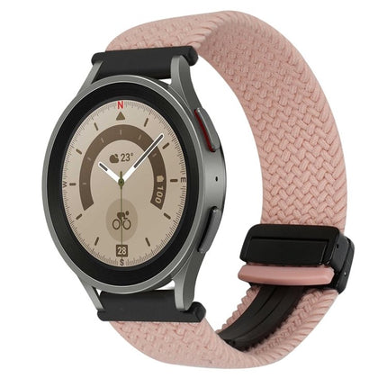 20mm Magnetic Buckle Braided Watch Strap, For Samsung Galaxy Watch 5 Pro, For Samsung Gear Sport - DealBuddy