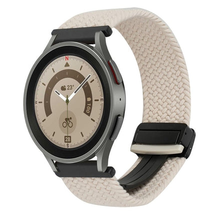 20mm Magnetic Buckle Braided Watch Strap, For Samsung Galaxy Watch 5 Pro, For Samsung Gear Sport - DealBuddy
