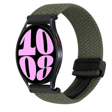 20mm Magnetic Buckle Braided Watch Strap, For Samsung Galaxy Watch 6, For Samsung Galaxy Watch 5 - DealBuddy