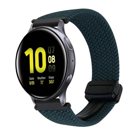20mm Magnetic Buckle Braided Watch Strap, For Samsung Galaxy Watch Active 2, For Samsung Galaxy Watch 3 41mm - DealBuddy