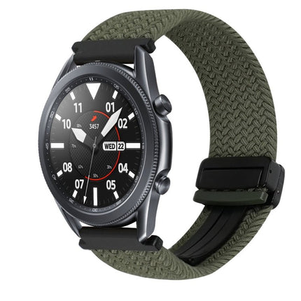 20mm Magnetic Buckle Braided Watch Strap, For Samsung Galaxy Watch Active 2, For Samsung Galaxy Watch 3 41mm - DealBuddy