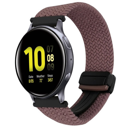 20mm Magnetic Buckle Braided Watch Strap, For Samsung Galaxy Watch Active 2, For Samsung Galaxy Watch 3 41mm - DealBuddy