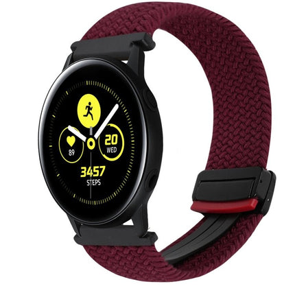 20mm Magnetic Buckle Braided Watch Strap, For Samsung Galaxy Watch Active, For Samsung Galaxy Watch 42mm - DealBuddy