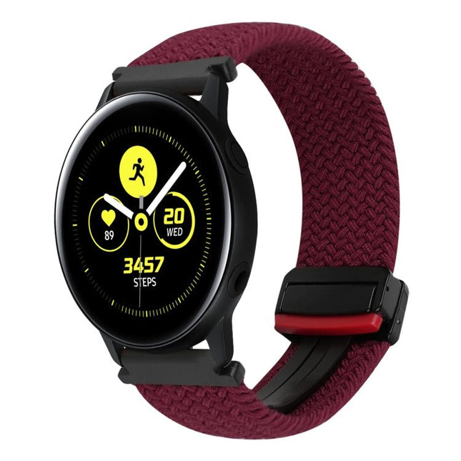 20mm Magnetic Buckle Braided Watch Strap, For Samsung Galaxy Watch Active, For Samsung Galaxy Watch 42mm - DealBuddy