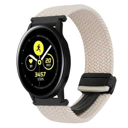 20mm Magnetic Buckle Braided Watch Strap, For Samsung Galaxy Watch Active, For Samsung Galaxy Watch 42mm - DealBuddy