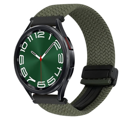 20mm Magnetic Buckle Braided Watch Strap, For Samsung Galaxy Watch FE 40mm, For Samsung Galaxy Watch 6 Classic - DealBuddy