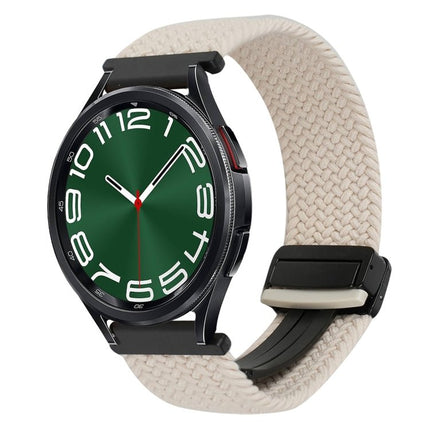 20mm Magnetic Buckle Braided Watch Strap, For Samsung Galaxy Watch FE 40mm, For Samsung Galaxy Watch 6 Classic - DealBuddy