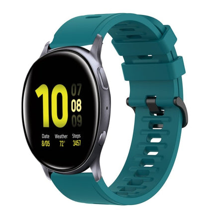 20mm Solid Color Soft Silicone Watch Band, For Samsung Galaxy Watch Active 2 44mm, For Samsung Galaxy Watch 42mm - DealBuddy