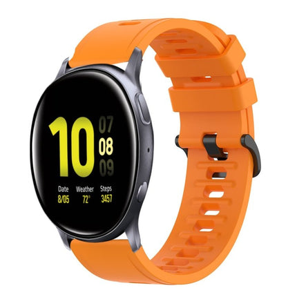 20mm Solid Color Soft Silicone Watch Band, For Samsung Galaxy Watch Active 2 44mm, For Samsung Galaxy Watch 42mm - DealBuddy