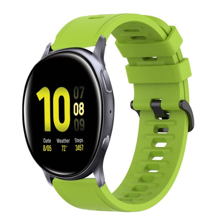 20mm Solid Color Soft Silicone Watch Band, For Samsung Galaxy Watch Active 2 44mm, For Samsung Galaxy Watch 42mm - DealBuddy