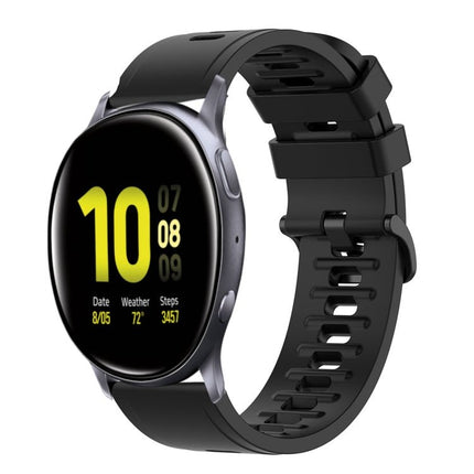 20mm Solid Color Soft Silicone Watch Band, For Samsung Galaxy Watch Active 2 44mm, For Samsung Galaxy Watch 42mm - DealBuddy