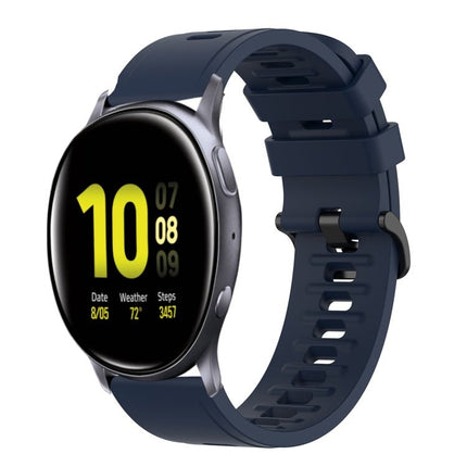 20mm Solid Color Soft Silicone Watch Band, For Samsung Galaxy Watch Active 2 44mm, For Samsung Galaxy Watch 42mm - DealBuddy