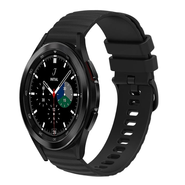 20mm Wavy Dotted Solid-Color Silicone Watch Band, For Samsung Galaxy Watch4 Classic 42mm/46mm, For Samsung Galaxy Gear Sport, For Samsung Galaxy Watch Active2 40mm/44mm, For Samsung Galaxy Watch 42mm - DealBuddy