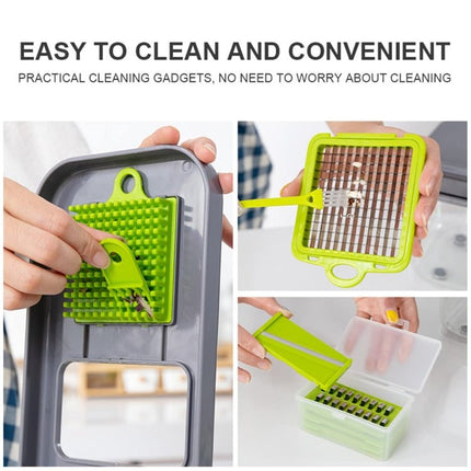 22 in 1 Multifunctional Food Chopper Grater Onion Dicer Veggie Cutter with 13 Stainless Steel Blades - DealBuddy