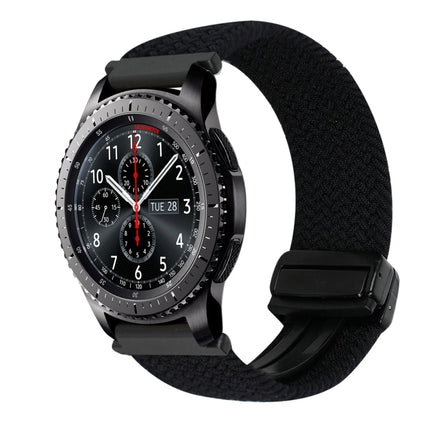 22mm Magnetic Buckle Braided Watch Band, For Samsung Galaxy Gear S3 Frontier, For Samsung Galaxy Watch 3 45mm - DealBuddy