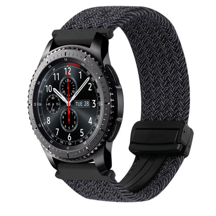 22mm Magnetic Buckle Braided Watch Band, For Samsung Galaxy Gear S3 Frontier, For Samsung Galaxy Watch 3 45mm - DealBuddy