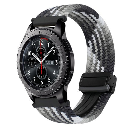 22mm Magnetic Buckle Braided Watch Band, For Samsung Galaxy Gear S3 Frontier, For Samsung Galaxy Watch 3 45mm - DealBuddy