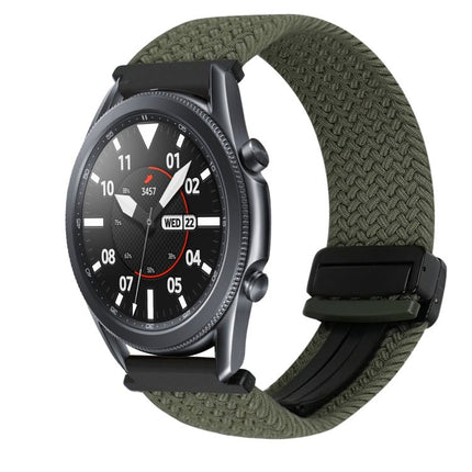 22mm Magnetic Buckle Braided Watch Band, For Samsung Galaxy Gear S3 Frontier, For Samsung Galaxy Watch 3 45mm - DealBuddy