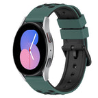 For Samsung Galaxy Watch 42mm / Olive Green + Black