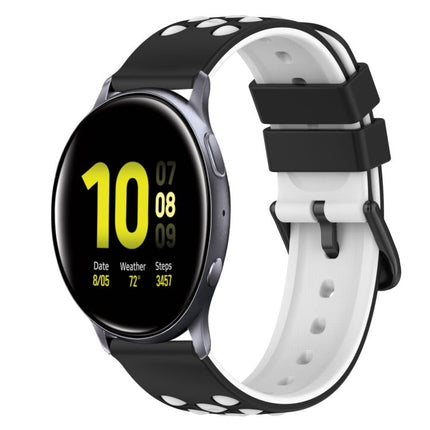 22mm Two - Color Silicone Watch Band, For Samsung Galaxy Watch Active2 44mm, For Samsung Galaxy Watch 42mm - DealBuddy