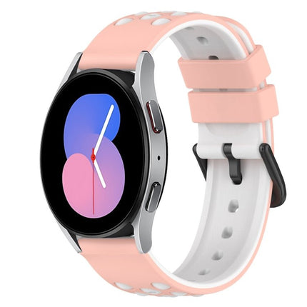 22mm Two - Color Silicone Watch Band, For Samsung Galaxy Watch Active2 44mm, For Samsung Galaxy Watch 42mm - DealBuddy