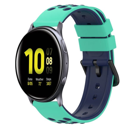 22mm Two - Color Silicone Watch Band, For Samsung Galaxy Watch Active2 44mm, For Samsung Galaxy Watch 42mm - DealBuddy