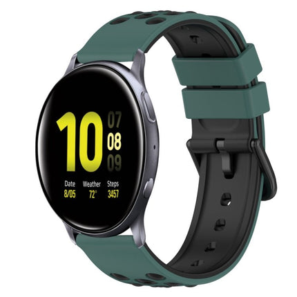 22mm Two - Color Silicone Watch Band, For Samsung Galaxy Watch Active2 44mm, For Samsung Galaxy Watch 42mm - DealBuddy