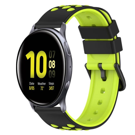 22mm Two - Color Silicone Watch Band, For Samsung Galaxy Watch Active2 44mm, For Samsung Galaxy Watch 42mm - DealBuddy
