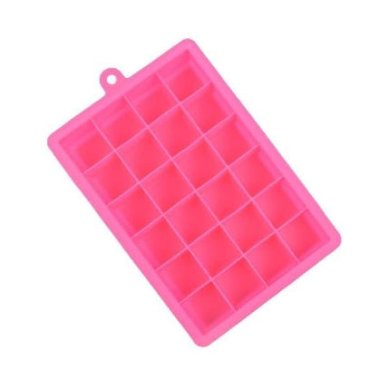 24 Grids Silicone Ice Cube Tray Molds Square Shape Ice Cube Maker Fruit Popsicle Ice Cream Mold - DealBuddy