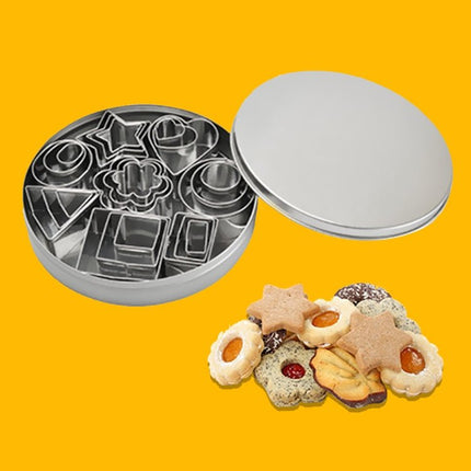 24 PCS / Set Stainless Steel DIY Cookie Biscuits Molds Geometry Baking Tools (Octagon) - DealBuddy