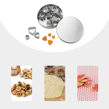 24 PCS / Set Stainless Steel DIY Cookie Biscuits Molds Geometry Baking Tools (Octagon) - DealBuddy
