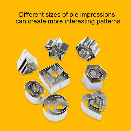 24 PCS / Set Stainless Steel DIY Cookie Biscuits Molds Geometry Baking Tools (Octagon) - DealBuddy