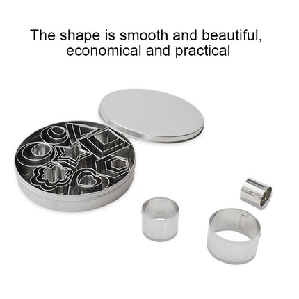 24 PCS / Set Stainless Steel DIY Cookie Biscuits Molds Geometry Baking Tools (Octagon) - DealBuddy