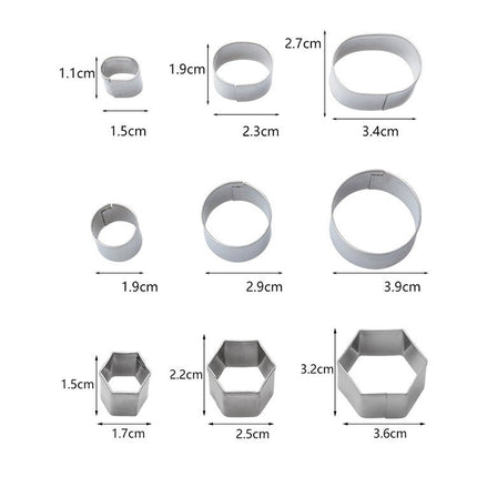 24 PCS / Set Stainless Steel DIY Cookie Biscuits Molds Geometry Baking Tools (Octagon) - DealBuddy