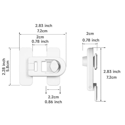 2pcs Child Proof Refrigerator Lock No - Drill Anti - Pinch Baby Safety Lock - DealBuddy