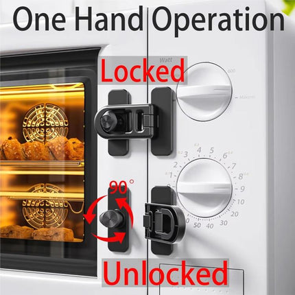 2pcs Child Proof Refrigerator Lock No - Drill Anti - Pinch Baby Safety Lock - DealBuddy